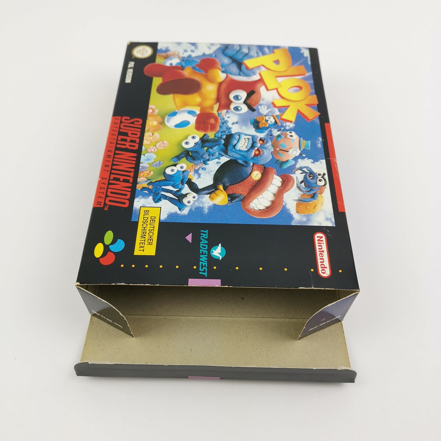 Super Nintendo Spiel : Plok - OVP & Anleitung PAL Version | SNES Cartridge