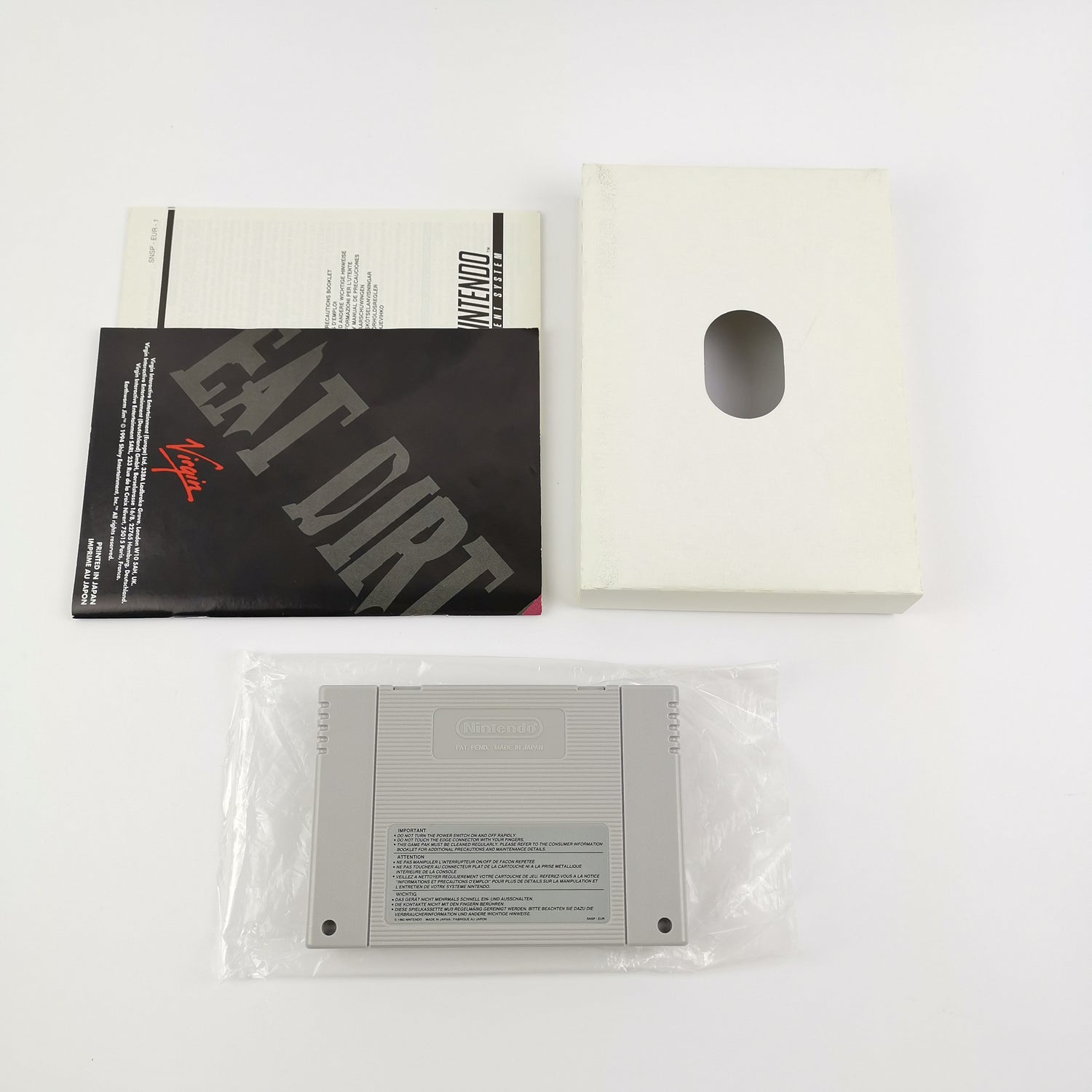 Super Nintendo game: Earthworm Jim - original packaging & instructions PAL | SNES cartridge