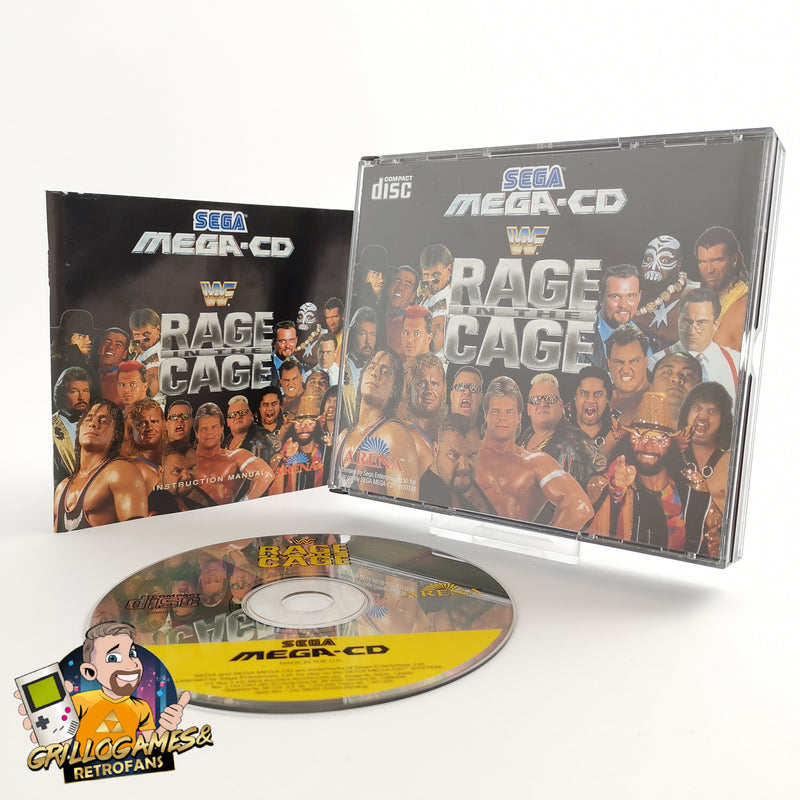 Sega Mega-CD game "WWF Rage in the Cage" MC Mega CD Wrestling | OVP | PAL