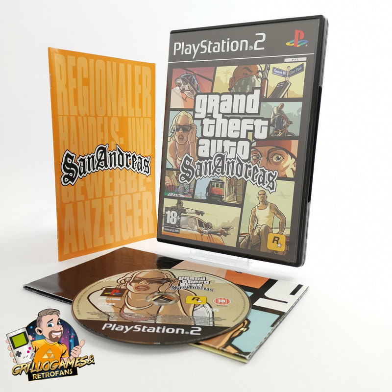 PlayStation 2 - GTA SAN ANDREAS Paket - PS2 - Retrosammler