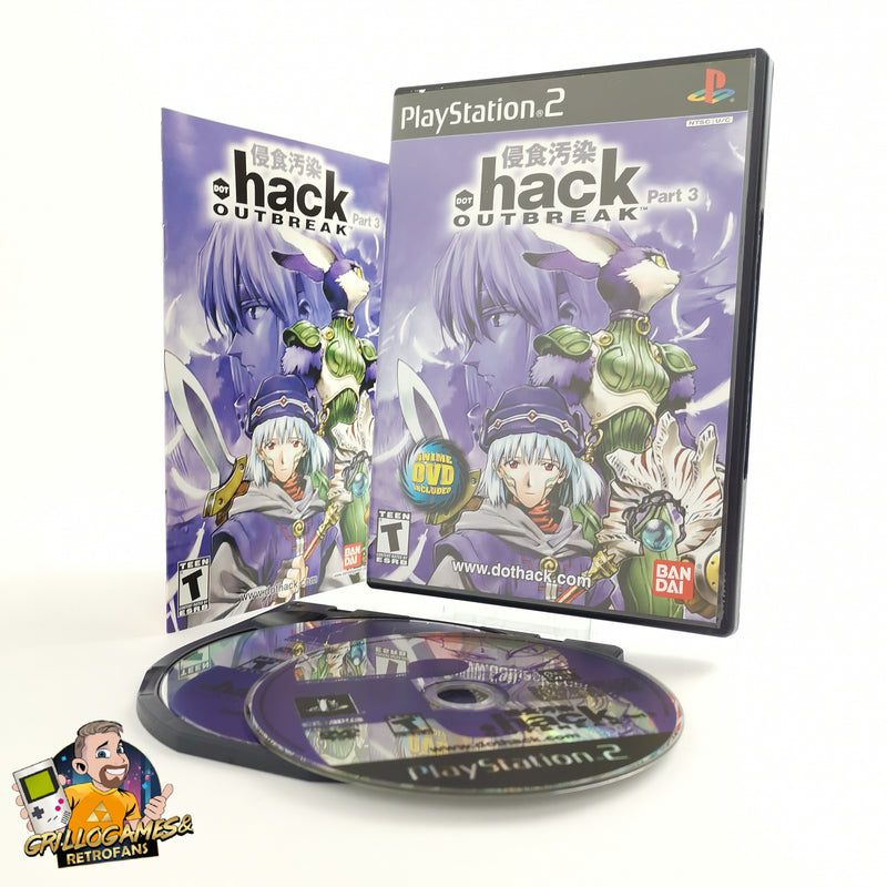 Sony Playstation 2 game "Dot. Hack Outbreak Part 3" PS2 OVP | NTSC-U/C USA