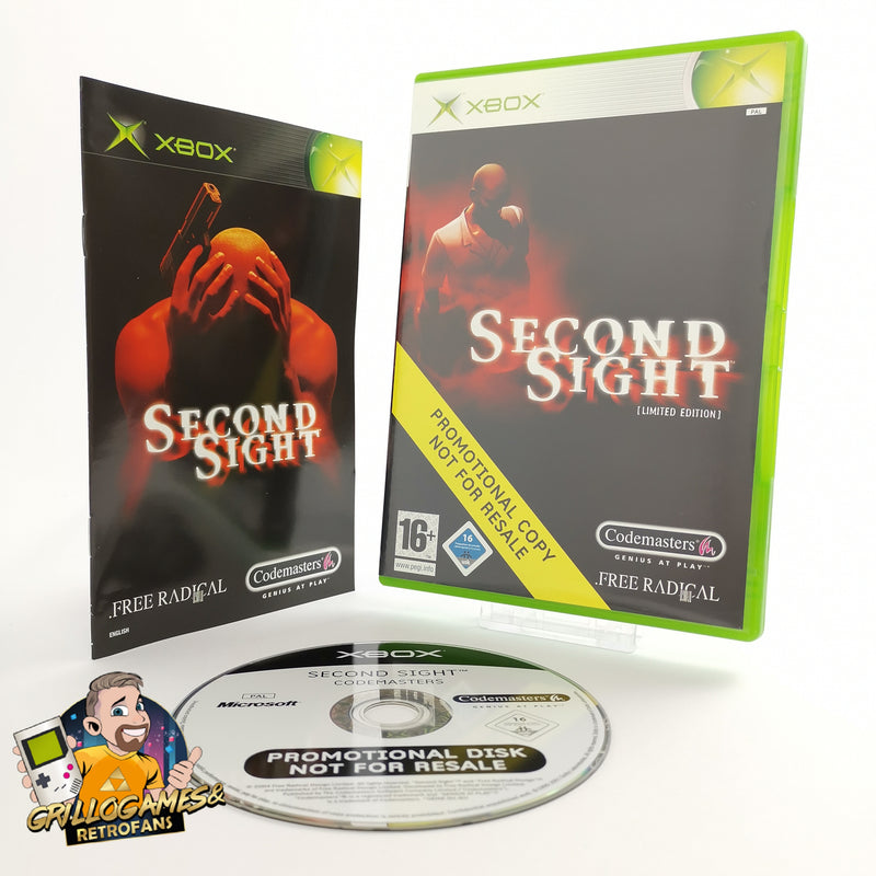Microsoft Xbox Classic Spiel " Second Sight Promotional Copy " Not for Resale