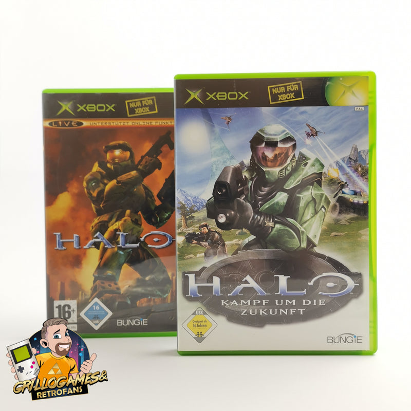 Microsoft Xbox Classic Games "Halo 1 and Halo 2" DE German PAL Version | Original packaging