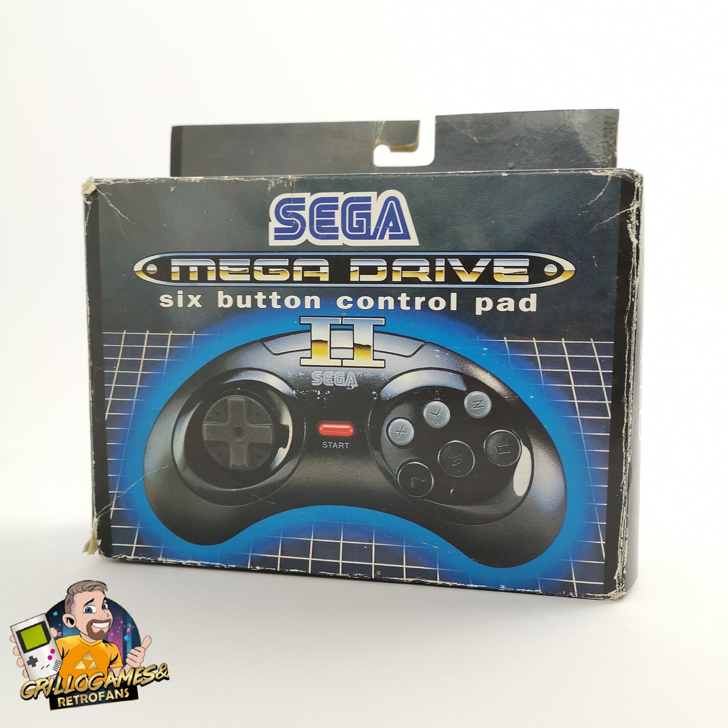 Sega Mega Drive Six Button Control Pad II | Controller Gamepad OVP PAL